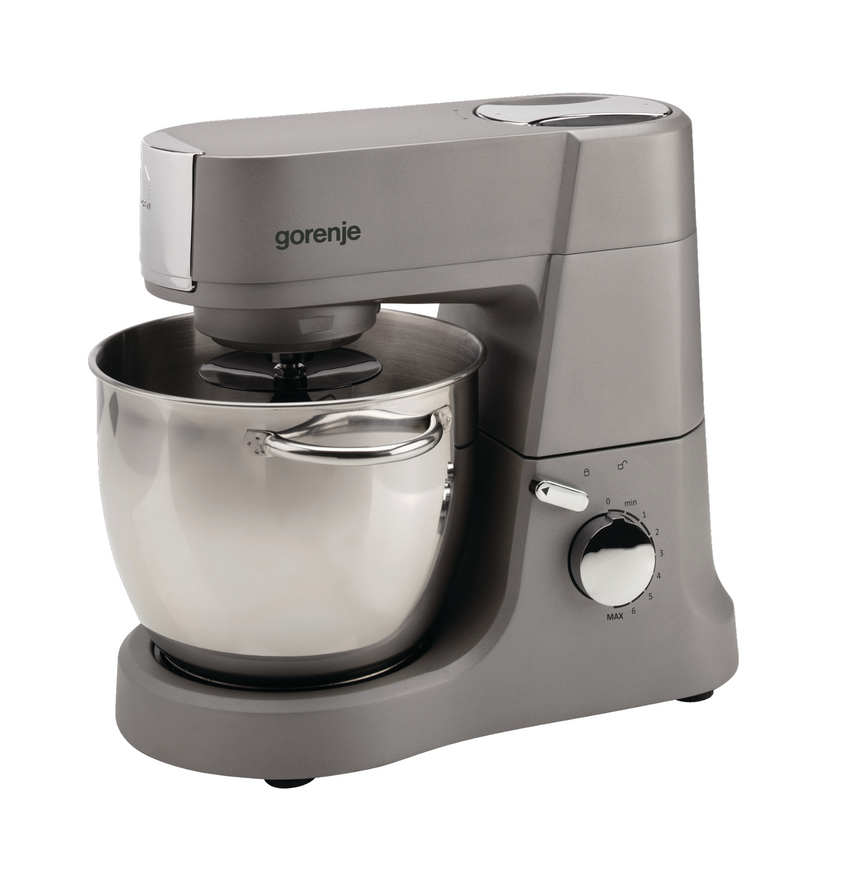 Robot de Bucatarie GORENJE MMC1500AL, Vas 6l, blender 1.5l, 1500W, 8 trepte viteza, Argintiu