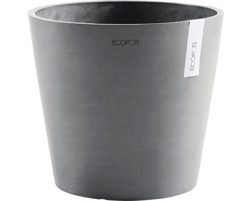 Ghiveci Ecopots Amsterdam Cu Sistem De Irigare Plastic Ø 40 Cm H 35 Cm Gri