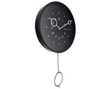Ceas De Perete Cu Pendul Nextime Loop Negru Ø 35 Cm