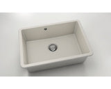 Chiuveta Bucatarie Cu O Cuva Fat Avangard 236 66x46 Cm Fara Picurator, Montare Sub Blat, Fatgranit Light Beige