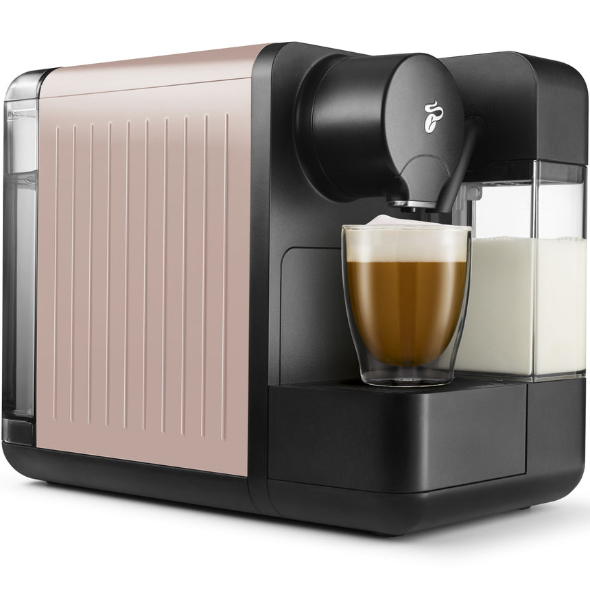 Espressor Tchibo Cafissimo milk soft rose 612635, Rezervor apa 1.2l, rezervor lapte 400ml, Tip bauturi: Espresso Café Crema, Cafea Lunga, Cappuccino, Latte, Roz