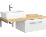Lavoar pe Blat Cygnus Bath Ibiza 48x37 cm Alb