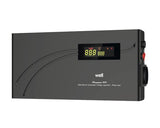 Stabilizator automat de tensiune cu releu 500VA, orizontal, Well AVR-REL-SLIMPOWER500-WL