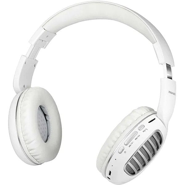 Casti PROMATE Concord, Bluetooth, On-Ear, Microfon, slot MicroSD, Argintiu
