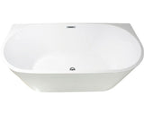 Cada de baie dreptunghiulara freestanding Linea Eco 80x170x58 cm acril alb
