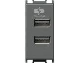 Priza Usb Dubla Tem Max. 2400 Mah, 1 Modul, Antracit