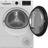 Uscator de rufe Beko B5T69233, 9 kg, Clasa D, Pompa de caldura EcoGentle, RecycledDry, IronFinish, Hygienic Reresh, Hygienic Drying, Alb