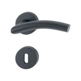 Maner usa AnsaPro Ganges cu rozeta pentru cheie, culoare negru-mat, 130x52 mm