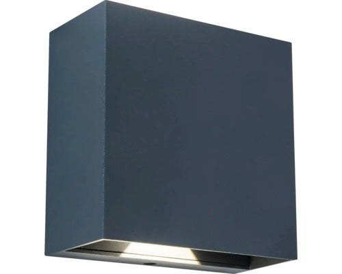 Aplica Cu Led Integrat Gemini 10w 400 Lumeni, Pentru Exterior Ip54, Antracit