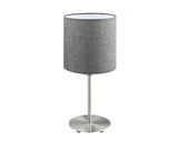Veioza Pasteri E27 Max. 1x60w, Gri/textil, Fara Bec Inclus