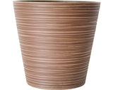 Ghiveci Cu Striatii Lafiora Piatra Artificiala Ø 31 Cm H 29 Cm Maro