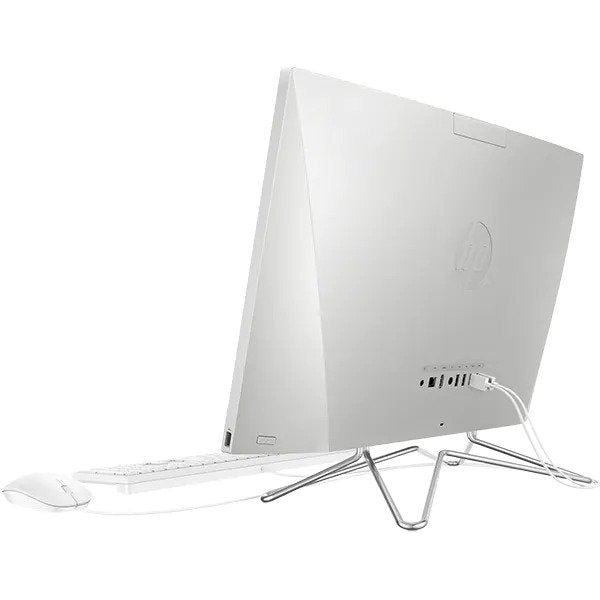 Sistem PC All in One HP Pavilion 24-dp0000nq, Intel Core i5-1035G1 pana la 3.6GHz, 23.8" Full HD, 8GB, SSD 256GB, Intel UHD Graphics, Free DOS, Argintiu