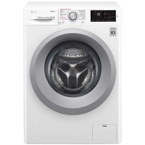 Masina de spalat rufe frontala LG F2WN2S7S4E, 7 kg, 1200rpm, Clasa E, Alb