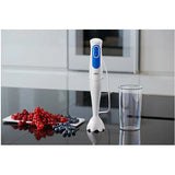 Mixer vertical BRAUN MQ3020WH, 0.6l, 700W, 2 trepte viteza, Alb-Albastru