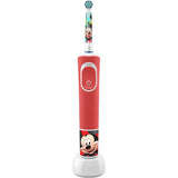 Periuta de dinti electrica Oral-B D100 Vitality Spiderman pentru copii, Curatare 2D, 2 programe, 1 capat, 4 stickere incluse, Rosu