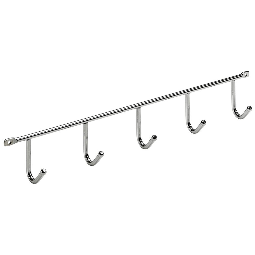 Cuier otel 5 carlige 35x3.5x5 cm Hettich cromat