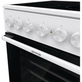 Aragaz GORENJE GEC5B41WG, 4 arzatoare, Electric, L 50 cm, Grill, Alb