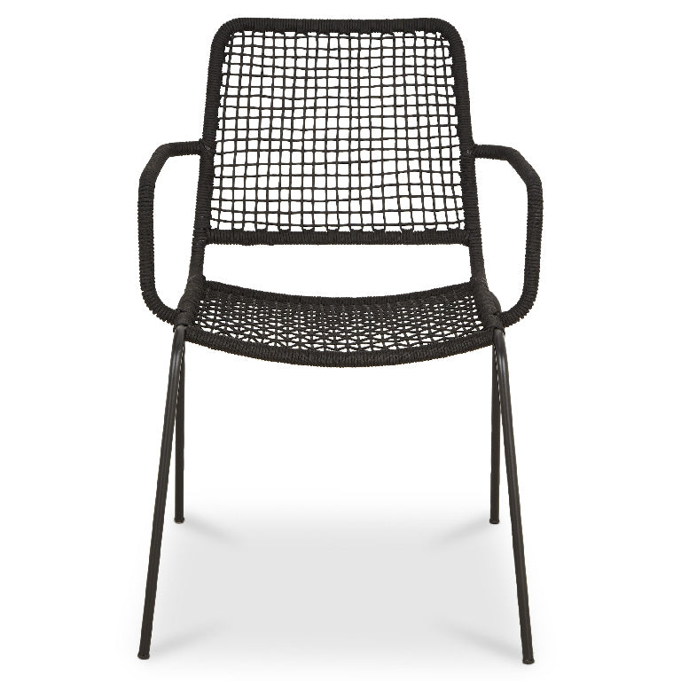 Scaun de gradina Oberon, metalic, culoare negru