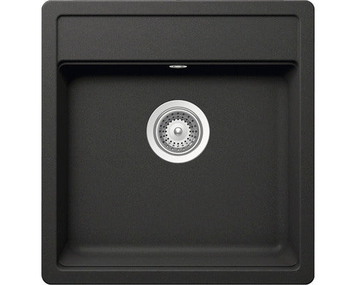 Chiuveta Bucatarie Cu O Cuva Schock Nemo N-100s 49x51 Cm, Fara Picurator, Cristalite Nero