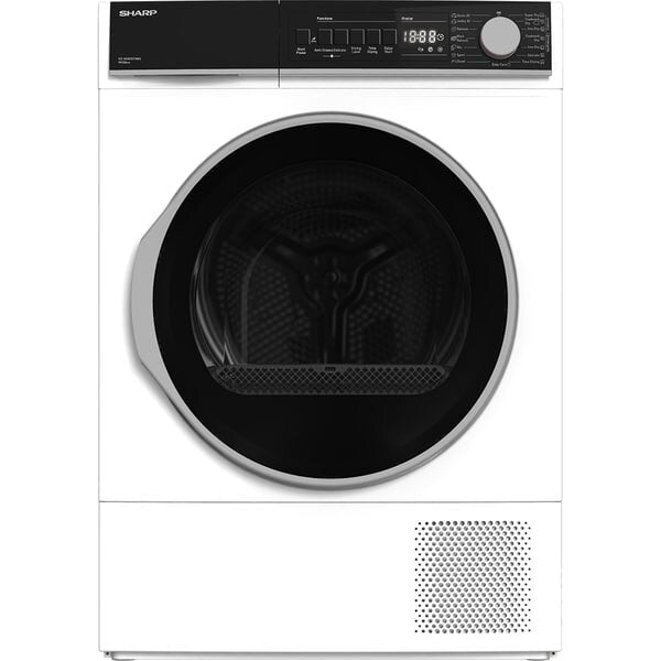 Uscator de Rufe SHARP KD-NHB9S7GW2-EE, Pompa de Caldura, 9 kg, 15 Programe, Clasa A++, Alb