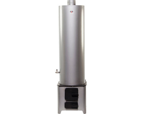 Ansamblu boiler pe lemne 90l cu focar economic