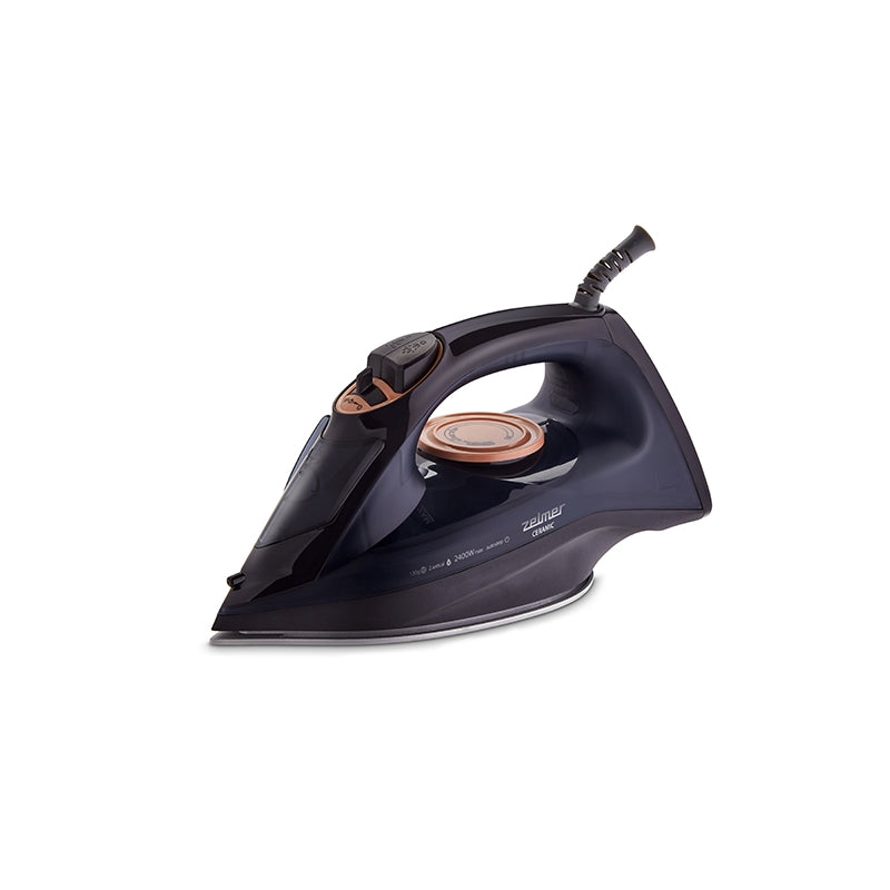 Fier de calcat cu abur, Zelmer, ZIR1505, 2400W, 0-30 g/min, Rezervor apa 240 ml, Negru