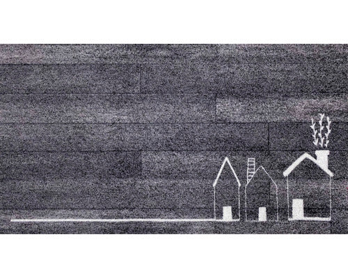 Traversa Three Houses Wood Gri 66x120 Cm
