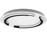 Plafoniera Cu Led Integrat Zampote 25w 3400 Lumeni, Ø420 Mm, Alb/negru