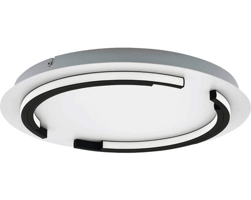 Plafoniera Cu Led Integrat Zampote 25w 3400 Lumeni, Ø420 Mm, Alb/negru