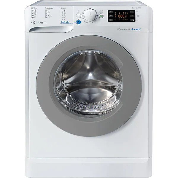 Masina de spalat rufe frontala INDESIT BWE 91484X WS EU N, 9 kg, 1400rpm, Clasa C, Alb