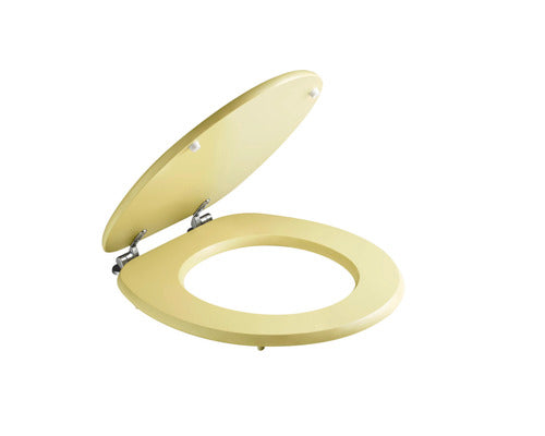 Capac WC universal Savini, inchidere simpla, 37,5x44,3 cm, bej sampanie