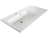 Lavoar Sanotechnik Soho, 90 cm, Marmura Artificiala, Alb