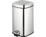 Cos de gunoi patrat cu pedala, inox, 20 litri, 36x28x46cm