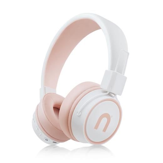 Casti audio wireless Hive Joy 3 Sakura, Niceboy, Bluetooth 5.3, 300 mAh, Alb/Roz