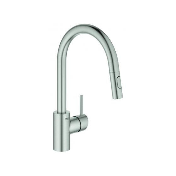 Baterie de bucatarie cu monocomanda 1/2″, Concetto, supersteel, 31483DC2 Grohe