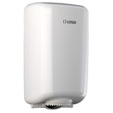 Dispenser prosoape hartie cu derulare centrala LOSDI Elegance ABS mini, alb, montare pe perete
