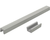 Prag Cabina Dus Drept din Marmura Compozita 80 cm Gri Inox