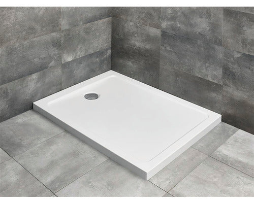 Cadita De Dus Dreptunghiulara Radaway Doros Plus F 90x120x5 Cm Acril Alb Sdrfp1290-01
