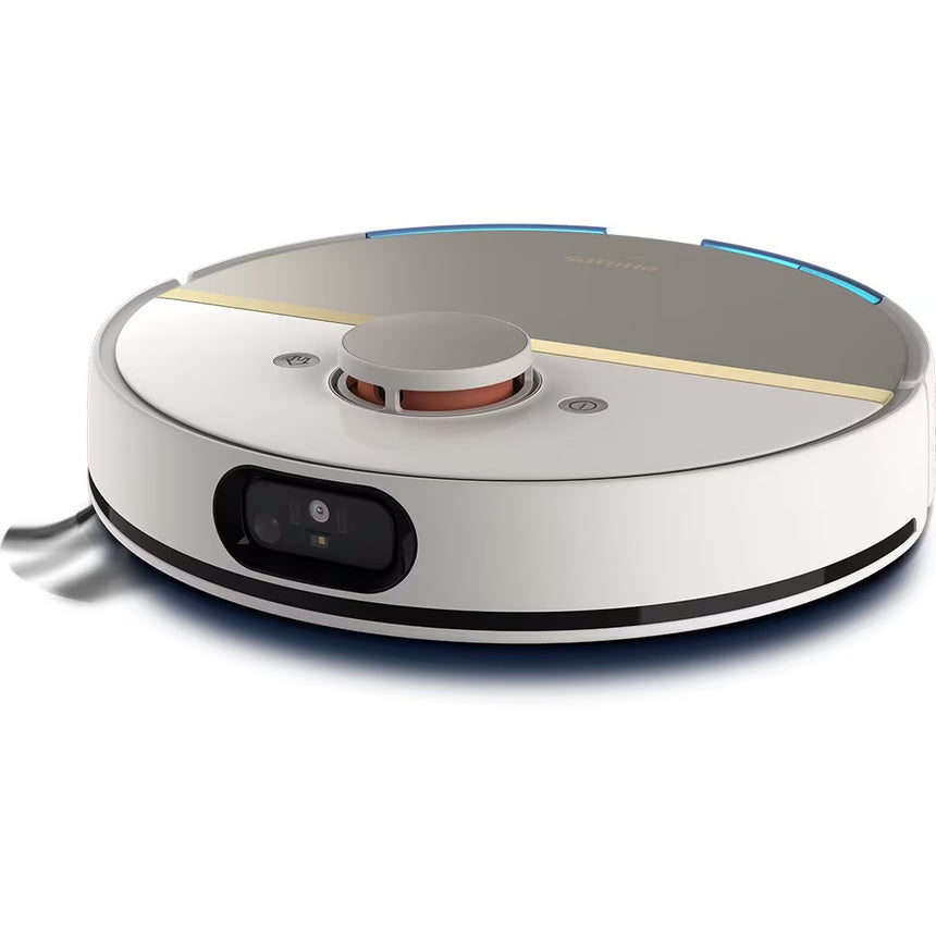Aspirator Robot PHILIPS Seria 7000 Aqua HomeRun XU7000/02, 0.3l, 14.4V, Autonomie Maxima 180 minute, Wi-Fi, Functie Mop, Alb-Auriu