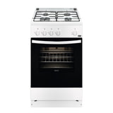 Aragaz Zanussi ZCG510S1WA, Gaz, 4 arzatoare, 50 cm, Alb