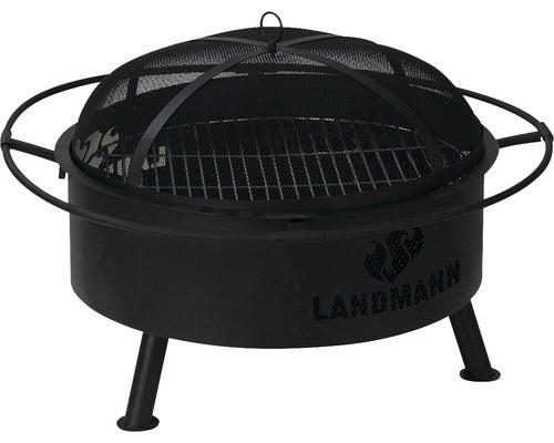 Bol De Foc Cu Grill Landmann Pentru Terasa Ø 78 Cm H 55 Cm Negru