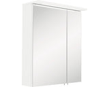 Dulap Baie cu Oglinda Profil, 2 Usi, PAL, 60x75 cm, Alb