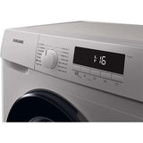 Masina de spalat rufe Slim Samsung WW80T304MBS/LE, 8 kg, 1400 RPM, Clasa D, Smart Check, Drum Clean, Motor Digital Inverter, Argintiu