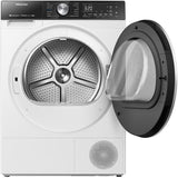 Uscator de Rufe HISENSE DH5S102BW, Pompa de Caldura, 10 kg, 17 Programe, Clasa A+++, Alb