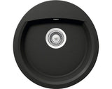 Chiuveta Bucatarie Rotunda Schock Manhattan R-150 47x49 cm Cristalite Nero