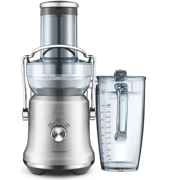 Storcator Fructe si Legume SAGE SJE530, 2l, 1300W, Viteza Variabila, Argintiu-Negru