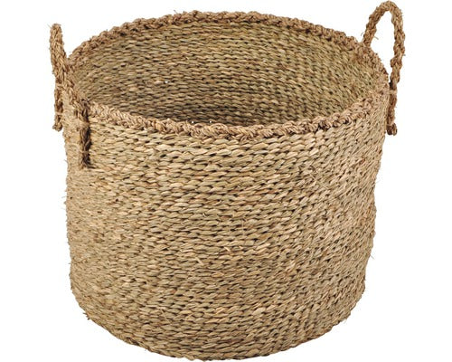 Cos Plante Din Iarba De Mare Cu Maner Ø 40 Cm Maro