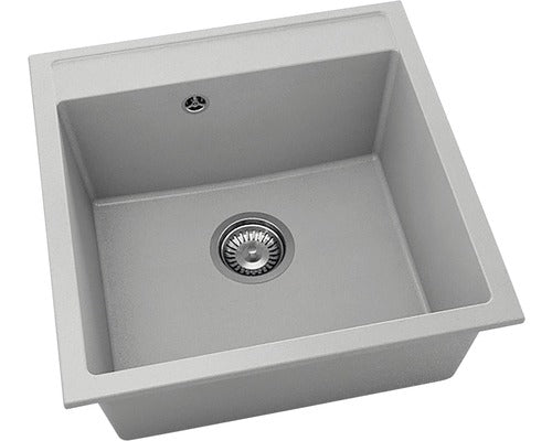 Chiuveta Bucatarie Cu O Cuva Fat Avangard 225 51x51 Cm, Fara Picurator, Fatgranit Grey