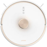 Aspirator robot LENOVO T1S, 0.4l, autonomie max 150 min, Wi-Fi, functie mop, alb-auriu