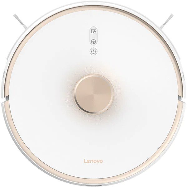 Aspirator robot LENOVO T1S, 0.4l, autonomie max 150 min, Wi-Fi, functie mop, alb-auriu